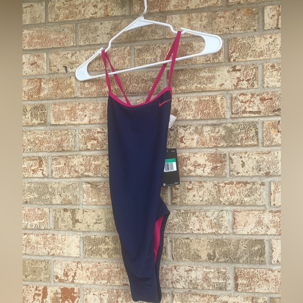 Nike athletic one piece swim suit